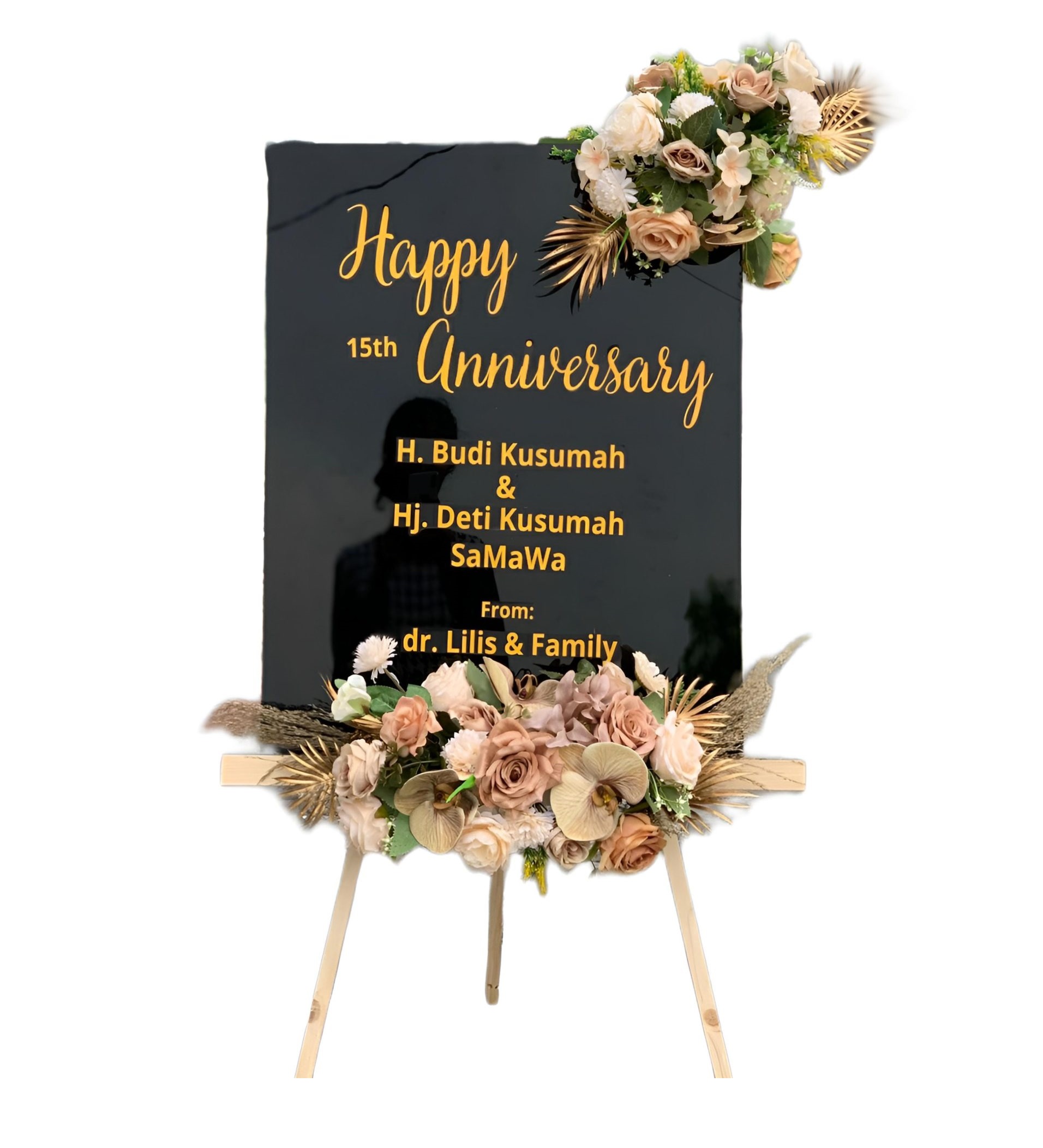 Papan Bunga Akrilik Semampir